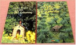 Gottes Segen Zum 80. Geburtstag  -  1 Buch + 1 Heft  - Religiöse Gedichte Und Hinweise -  Von Wortimbild - Poesia