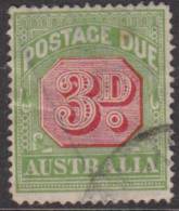 AUSTRALIA 1922 3d Postage Due SG D95 U XM1423 - Strafport