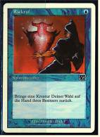 Karte Magic The Gathering  -  Spontanzauber  -  Rückruf  -  Deutsch - Other & Unclassified