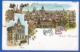 Deutschland; Erfurt; Litho Gruss Aus AK 1914 - Erfurt