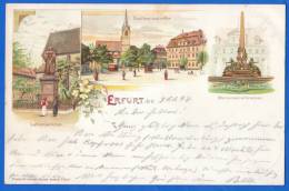 Deutschland; Erfurt; Litho Gruss Aus AK 1897 - Erfurt