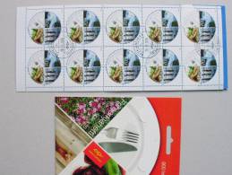 Island 1102/3 MH Booklet, Oo ESST Used, EUROPA/CEPT 2005, Gastronomie - Booklets