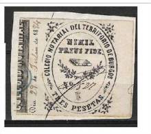 195-FISCAL 1863 3 PTS 18... COLEGIO NOTARIAL BURGOS - Fiscales