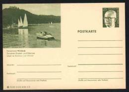WALDECK - EDERSEE - BATEAU - VOILE -  ALLEMAGNE - RFA - BRD / 1972 ENTIER POSTAL ILLUSTRE # D6/43 (ref E153) - Postkaarten - Ongebruikt