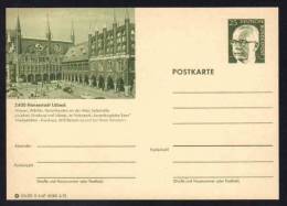 HANSESTADT LÜBECK -  ALLEMAGNE - RFA - BRD / 1972 ENTIER POSTAL ILLUSTRE # D6/47 (ref E157) - Postcards - Mint