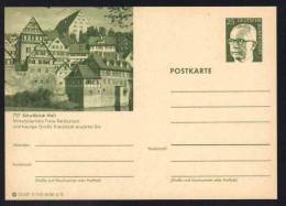 SCHWÄBISCH HALL -  ALLEMAGNE - RFA - BRD / 1972 ENTIER POSTAL ILLUSTRE # D7/53 (ref E163) - Postkarten - Ungebraucht