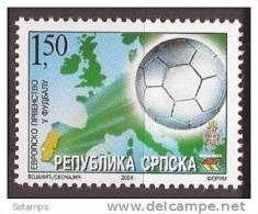 2004X   304   BOSNIA ERZEGOVINA REPUBLIKA SRPSKA SPORT  FOOTBALL,  UEFA  EUROPEAN   PORTUGAL  MNH - UEFA European Championship