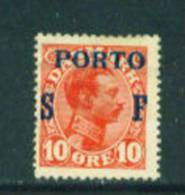 DENMARK  -  1917  Military Frank  10o  Mounted Mint - Nuovi