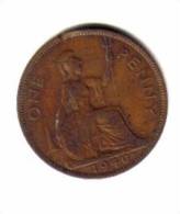 GREAT BRITAIN   1  PENNY  1940  (KM # 845) - D. 1 Penny