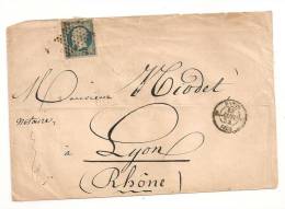 Lettre - SEINE - PARIS - Etoile Muette S/TPND N°10 Présidence - + Càd "K" - 1854 - 1852 Luis-Napoléon