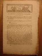 BULLETIN DES LOIS 17 FLOREAL AN VII 1799 - RASTAADT ASSASSINAT PLENIPOTENTIAIRES FRANCAIS CONGRES DE RASTADT ALLEMAGNE - Décrets & Lois