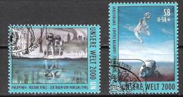 UNO Wien 2000 MiNr.307-308 Gest. Gemäldeausstellung,Unsere Welt Im Jahr 2000 ( 1549 )NP - Used Stamps
