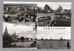 31946     Germania,   Stralsund,  Teilansicht - Marienkirche -  Hafen,  VG  1976 - Stralsund