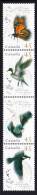 Canada MNH Scott #1566a Strip Of 4 Monarch Butterfly, Belted Kingfisher, Northern Pintail, Hoary Bat - Migratory - Neufs