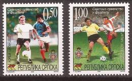 2002X  243-44   BOSNIA ERZEGOVINA REPUBLIKA SRPSKA SPORT CALCIO FOOTBALL JAPAN - SOUTH KOREA  MNH - 2002 – South Korea / Japan