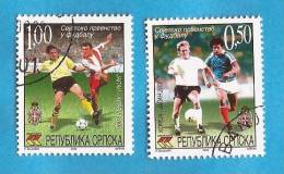 2002X  243-44   BOSNIA ERZEGOVINA REPUBLIKA SRPSKA SPORT CALCIO FOOTBALL JAPAN - SOUTH KOREA  USED - 2002 – South Korea / Japan