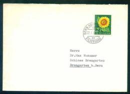 114353 Cover Lettre Brief  1962 SONNENBLUME , SUN FLOWER Switzerland Suisse Schweiz Zwitserland - Covers & Documents