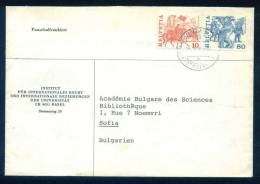 114364 Cover Lettre Brief  1980 SECHSELAUTEN ZURICH , VOGEL GRYFF BASEL  Switzerland Suisse Schweiz Zwitserland - Briefe U. Dokumente