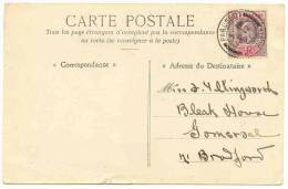 Sierra Leone 1906,  PAQUEBOT/PLYMOUTH Postmark On Card (SN 2442) - Sierra Leona (...-1960)