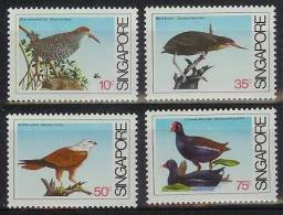 Mux163 FAUNA VOGELS ADELAAR HOENDER REIGER BIRDS HERON EAGLE VÖGEL AVES OISEAUX SINGAPORE 1984 PF/MNH - Konvolute & Serien