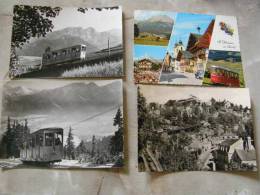 Funicular Railway - Austria Poland Germany  4 Postcards    D80173 - Kabelbanen