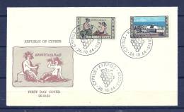 CYPRUS , 26/10/1964 First Day Cover -  CYPRUS  (GA3236) - Vinos Y Alcoholes