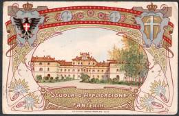 1918 PARMA SCUOLA D´APPLICAZIONE DI FANTERIA FP V SEE 2 SCANS - Parma