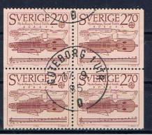 S Schweden 1985 Mi 1329 EUROPA (Viererblock) - Usados