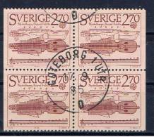 S Schweden 1985 Mi 1329 EUROPA (Viererblock) - Used Stamps