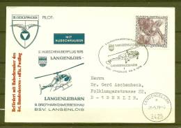 REPUBLIK ÖSTERREICH, 28/05/1976 Hbschrauberflug  -  LANGENLEBARN  (GA3466) - Wines & Alcohols