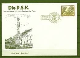 REPUBLIK ÖSTERREICH, 15/09/1984 60 Jahre Weinstadt   -  POYSDORF  (GA3482) - Vinos Y Alcoholes
