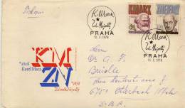 Carta Praha 1978,Checoslovaquia,Kmarx , Znejedly, - Cartas & Documentos