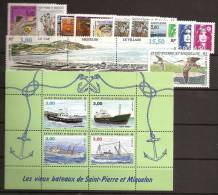 SPM - Saint Pierre Et Miquelon Année 1996 ** Complète Poste 624 à 640A + PA 75 - Années Complètes