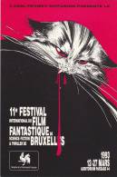 SOKAL. Mini-calendrier Pour Le 11e Festival International Du Film Fantastique Et De La SF. Bruxelles 1993. 2 Logos Pub # - Agendas & Calendriers