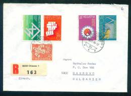 114223 REGISTERED Cover Lettre Brief  1984 CHIASSO  - EUROPA CEPT  Switzerland Suisse Schweiz Zwitserland - Lettres & Documents