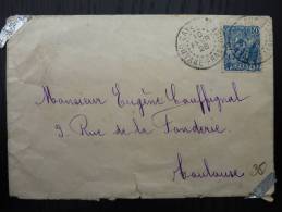 LETTRE DE CAYENNE GUYANE 1928 AVEC 50ç ORPAILLEUR POUR TOULOUSE (COVER) - Andere & Zonder Classificatie