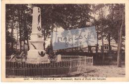 6647 -  PERTHES  Monument, Mairie Et Ecoles Des Garçons - Perthes