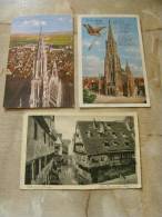 ULM A.d. Donau  -3 Postcards   D80246 - Ulm