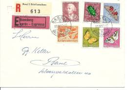 1957 Portogerechter Satzbrief Einschreiben Express - Storia Postale