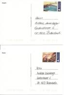 1998 Tourismusmarke "Roma, Napoli, Venezia Und Milano" Auf Karten - Covers & Documents