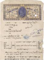 Gwalior State, Used 6as Fiscal / Revenue, British India State With Perfin Numbered, - Gwalior