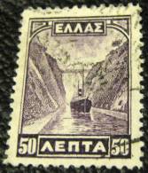 Greece 1927 Corinth Canal 50l - Used - Usati