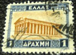 Greece 1927 Temple Of Thessus 1d - Used - Used Stamps