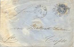 1867 Brief Von Gladbach Nach Krefeld Mit 2 Silber Gr. Frankatur - Briefe U. Dokumente