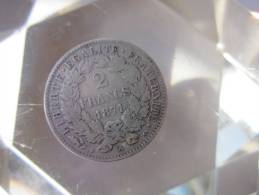 2 FRANCS CERES 1871 A TTB VOIR PHOTOS - I. 2 Francs