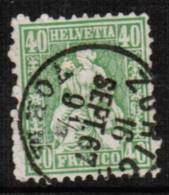 SWITZERLAND   Scott #  47  VF USED - Gebruikt