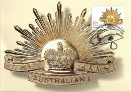 AUSTRALIA MAXICARD ANZAC ARMY BADGE 7TH TYPE 1991-  $0.60 STAMP DATED 17-04-2012 CTO SG? READ DESCRIPTION!! - Briefe U. Dokumente