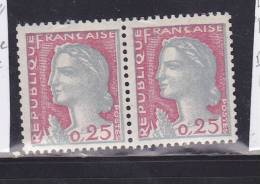 FRANE N° 1263 0.25 MARIANNE DE DECARIS  TYPR II DOUBLE PROFIL NEUF SANS CHARNIERE - Unused Stamps