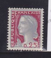 FRANE N° 1263 0.25 MARIANNE DE DECARIS  GOUTTE AU NEZ NEUF SANS CHARNIERE - Nuevos