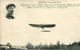 N°24728 -cpa Kuhling -sur Monoplan Blériot- - Aviateurs